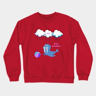 First Happy Birthday Crewneck Sweatshirt